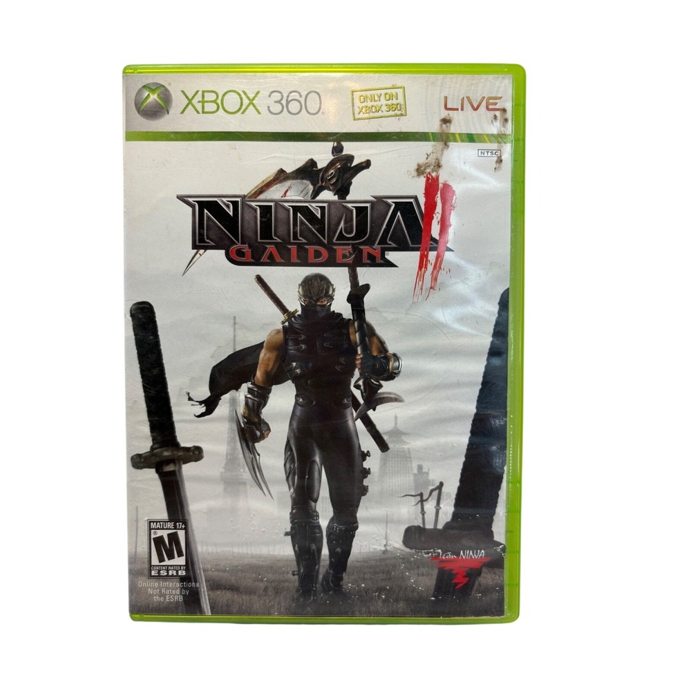 Ninja Gaiden II 2 Xbox 360 Microsoft Tecmo Team Ninja Action Game 2008 Vintage
